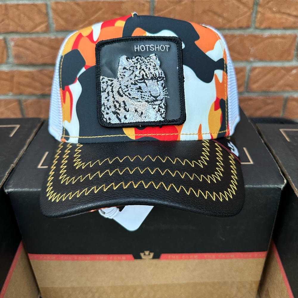 Goorin Bros The Farm Animal Trucker Hot Shot cheetah  NEW